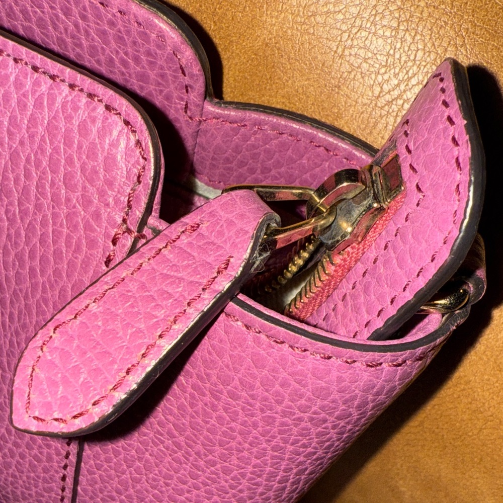 Gucci Dollar Calfskin Purple Leather Satchel - Picture 12 of 12
